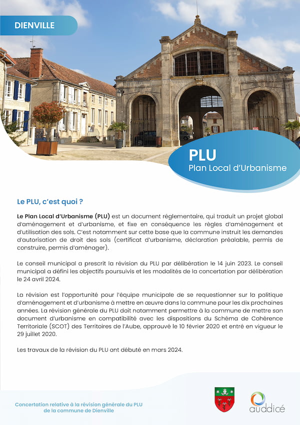 Plan local durbanisme PLU de Dienville vignette